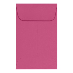 LUX Coin Envelopes, #1, Gummed Seal, Magenta, Pack Of 50