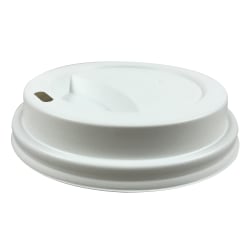Generic Paper Cups Disposable Cup Lids, Double-Wall, 8 Oz, White, Case Of 1,000