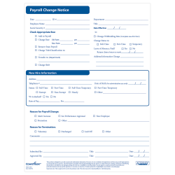 ComplyRight™ Payroll Status Changes, Pack Of 50