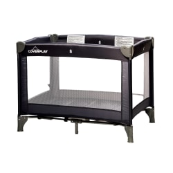 Coverplay 516Play Nylon Play Yard, 29"H x 29"W x 40"D, Gray