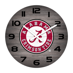 Imperial NCAA Weathered Wall Clock, 16", University Of Alabama