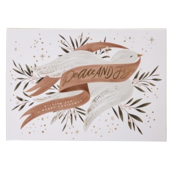 Graphique Holiday Boxed Cards, 5" x 7", Dove, Box Of 15 Cards/Envelopes