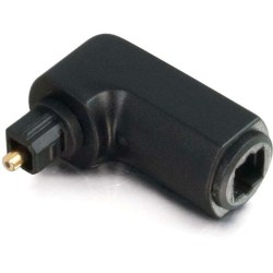 C2G Velocity Velocity Right Angle TOSLINK Port Saver Adapter - Digital audio adapter - TOSLINK male to TOSLINK female - 40016