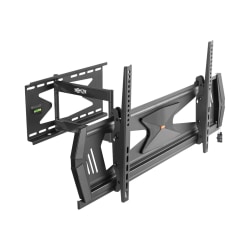 Tripp Lite Heavy-Duty Full-Motion Security TV Wall Mount for 37" to 80", Flat or Curved, UL Certified - Bracket - for LCD TV - steel - black - screen size: 37"-80" - wall-mountable