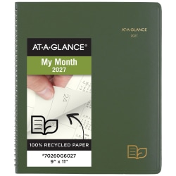 AT-A-GLANCE® Recycled Monthly Planners, 70260G6027