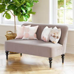 Zuo Bintulu Polyester Loveseat, 29-1/2"H x 47-1/4"W x 29-1/2"D, Taupe