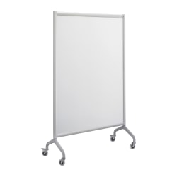 Safco® Rumba™ Screen Dry-Erase Whiteboard, 66" x 42", Aluminum Frame With Silver Finish