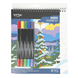 Brea Reese Marker Spiral Pad Set, Christmas Tree, Set Of 17 Pieces