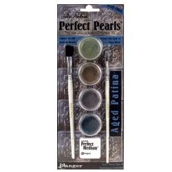 Ranger Perfect Pearls Complete Embellishing Pigment Kit, Aged Patina