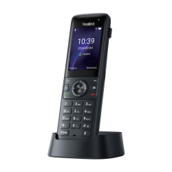 Yealink ax83H - Wireless VoIP phone - with Bluetooth interface with caller ID/call waiting - IEEE 802.11a/b/g/n/ac/ax (Wi-Fi) / Bluetooth 5.0 - 5-way call capability - SIP, SIP v2, SRTP