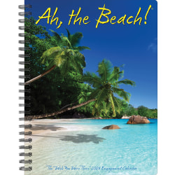 2024 Willow Creek Press Weekly Engagement Planner, 6-1/2" x 8-1/2", Ah the Beach, January To December