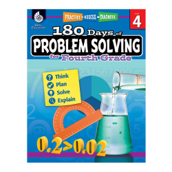 Shell Education 180 Days Of Problem Solving, Grade 4