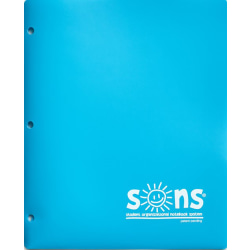 SONS System Pocket Folders, 9-1/2" x 12-1/2", Blue