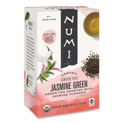 Numi Organic Jasmine Green Tea, Box Of 18