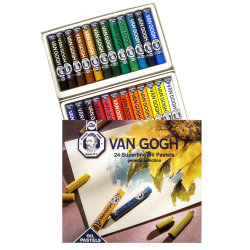 Van Gogh Superfine Oil Pastels, 2 3/4", Assorted, Set Of 24
