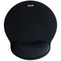 Allsop® Memory Foam Mouse Pad, 0.25"H x 9.75"W x 11.5"D, Black