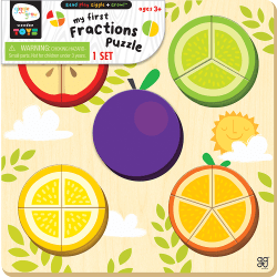 Bendon My First Fraction Puzzle, Grades K - 2