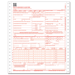 ComplyRight™ CMS-1500 Health Insurance Claim Form (02/12), 1-Part Continuous, 8 1/2" x 11", White, Case Of 2,500