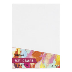 Brea Reese Acrylic Panels, 5" x 7", White, Pack Of 3 Panels