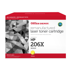 Office Depot® Remanufactured Yellow High Yield Toner Cartridge Replacement For HP 206X, OD206XY