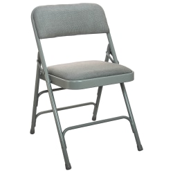 Flash Furniture Advantage Padded Metal Folding Chair, Gray