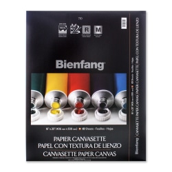 Bienfang Canvasette Paper Canvas, 12" x 16", 10 Sheets Per Pad