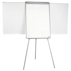 MasterVision Easy Clean Dry Erase Tripod Easel, Black/Silver