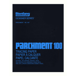 Bienfang Parchment 100 Tracing Paper, 14" x 17", Pad Of 100 Sheets