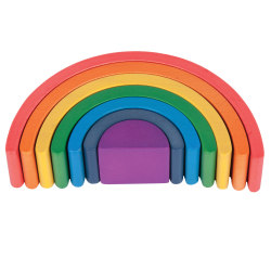 Tickit Wooden Rainbow Architect Arches, Set Of 7