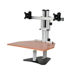 Ergo Desktop Kangaroo Elite 28"W Adjustable Height Desk Converter, Cherry