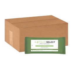 Aloetouch® SELECT Premium Spunlace Personal Cleansing Wipes, Scented, 8" x 12", White, 24 Wipes Per Pack, Case Of 24 Packs