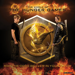 2026 Willow Creek Press Art & Design Monthly Wall Calendar, 12" x 12", Hunger Games: The World Of, January To December, 51535