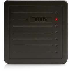 HID 125 kHz Wall Switch Proximity Reader - Contactless - Cable - 8" Operating Range - Wiegand - Wall Mountable - Gray