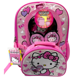 Hello Kitty 3-Piece Backpack Set With Headphones, Pink