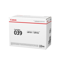 Canon® 039 Black Toner Cartridge, 0287C001