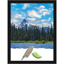 Amanti Art Narrow Picture Frame, Opening Size 18" x 24", 16"H x 13"W x 3/4"D, Avon Black