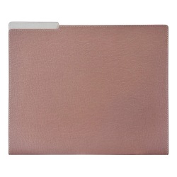 TUL™ Vegan Leather File Folder With Pocket, Letter Size, Mauve
