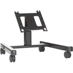Chief Confidence Large 2' Monitor Mobile Cart - For Displays 42-86" - Black - Up to 200lb - Up to 71" Flat Panel Display - Black