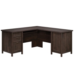 Sauder® Costa 65"W L-Shaped Desk, Coffee Oak