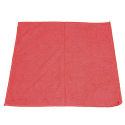 Impact® Lightweight Microfiber Cloths, 16 x 16, Red, 240/Carton