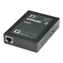 Intellinet Power over Ethernet (PoE+) Splitter, IEEE802.3at, 5, 7.5, 9 or 12 V DC output voltage - PoE splitter - black