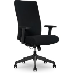 Serta® Commercial Eco-2000 High-Back Ergonomic Fabric Chair, Black