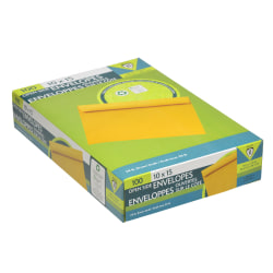 Nobility Open Side 10" x 15" Envelopes, Clasp Closure, Manila, Pack Of 100
