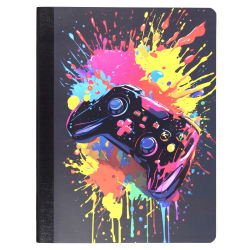 Top Flight Fashion Composition Book, 9-3/4" x 7-1/2", Wide Rule, 80 Sheets, Game Controller
