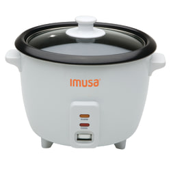 IMUSA Electric Non-Stick Rice Cooker, White