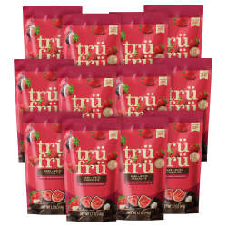 Tru Fru Hyper-Dried Grab & Go Strawberries In White & Dark Chocolate, 1.7 Oz, Total Qty 12