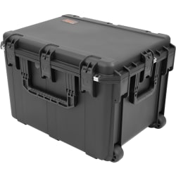 SKB Cases iSeries Injection-Molded Mil-Standard Waterproof Case With Foam And Wheels, 24"H x 18"W x 30"D, Black