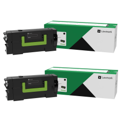 Lexmark™ 58D1H00 Black High Yield Return Program Toner Cartridges, Pack Of 2