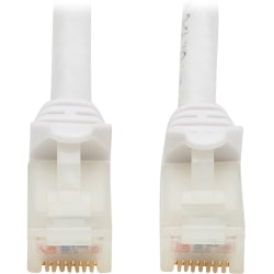 Tripp Lite Safe-IT Cat6a Ethernet Cable Antibacterial Snagless 10G M/M 3ft  - 10 Gbit/s - Gold Plated Contact - CMX - 24 AWG - White