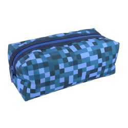 Office Depot® Pencil Pouch, 3-1/5" x 8-1/4", Blue Pixels